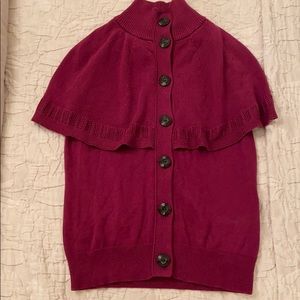 Anthropologie (Moth) Berry Capelet Sweater —Small